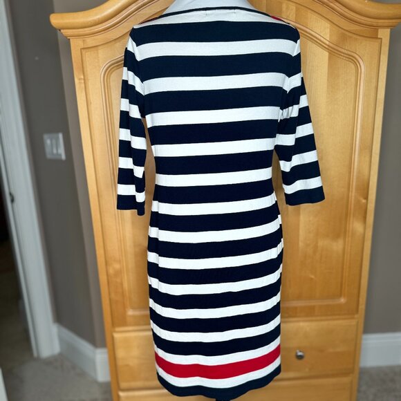 Lauren by Ralph Lauren, PL, T-Shirt Dress with Sailor Buttons - Picture 6 of 10